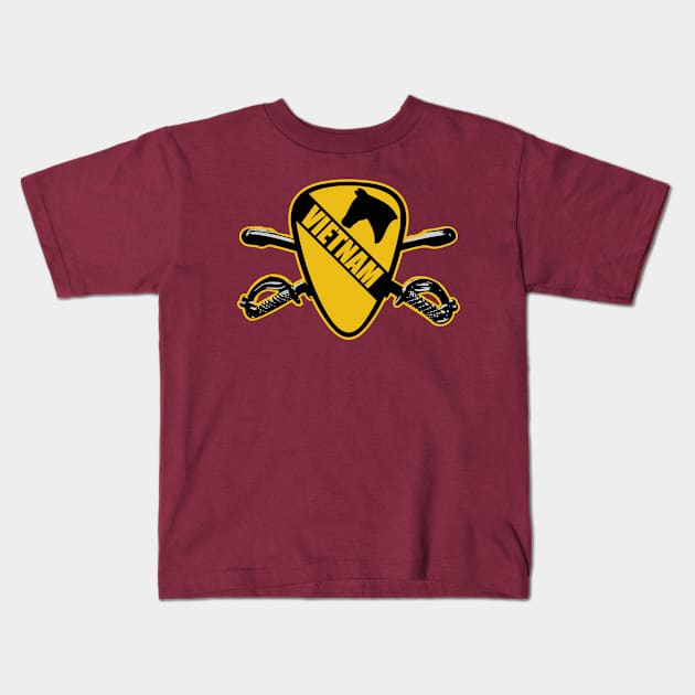 Air Cavalry Vietnam Kids T-Shirt by Firemission45